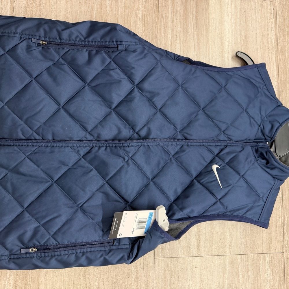 Nike Navy Quilted Vest for woman
